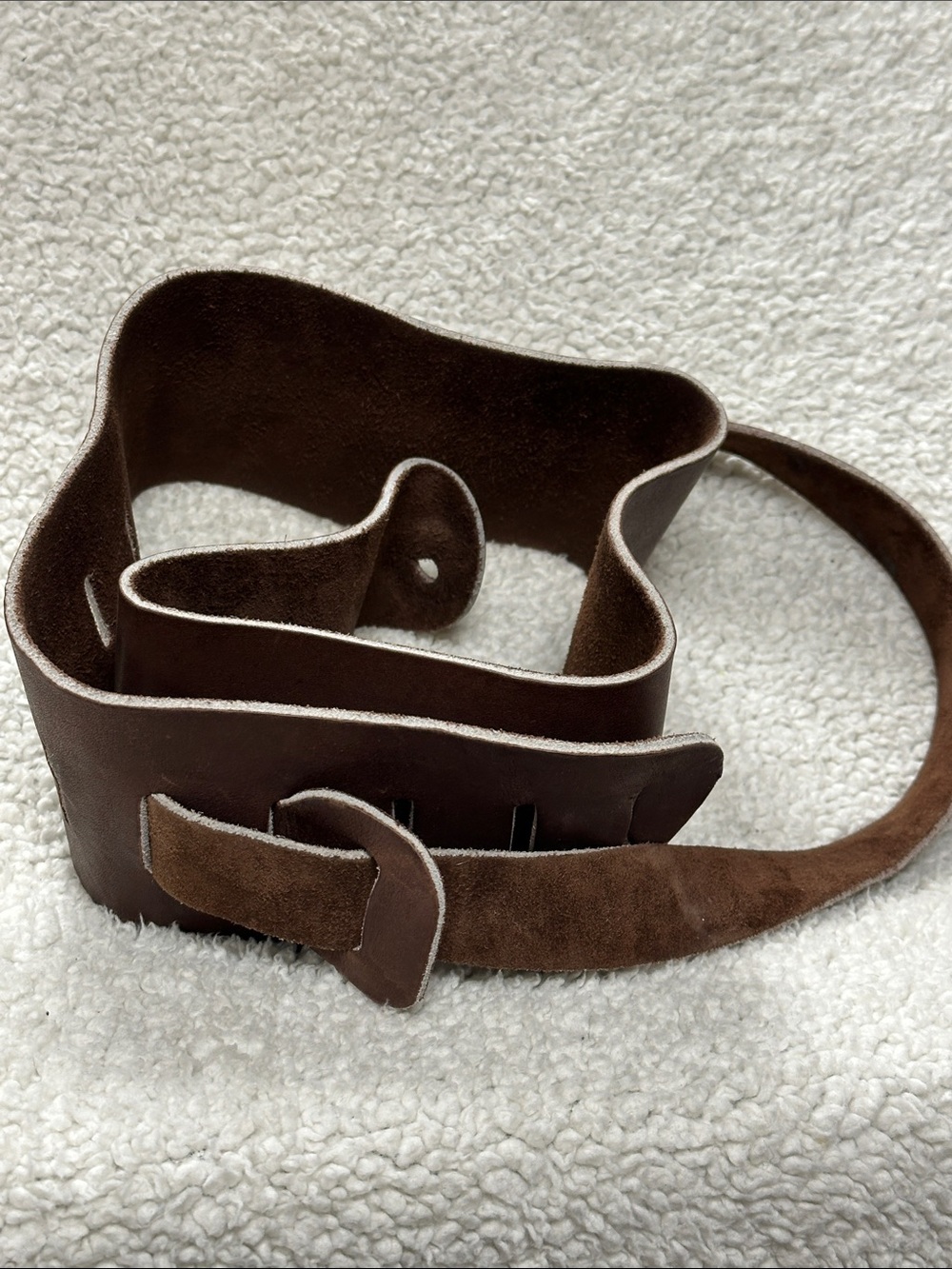 Music Man Vintage Leather Guitar Strap Brown Adjustable Western Rock GUITARS!